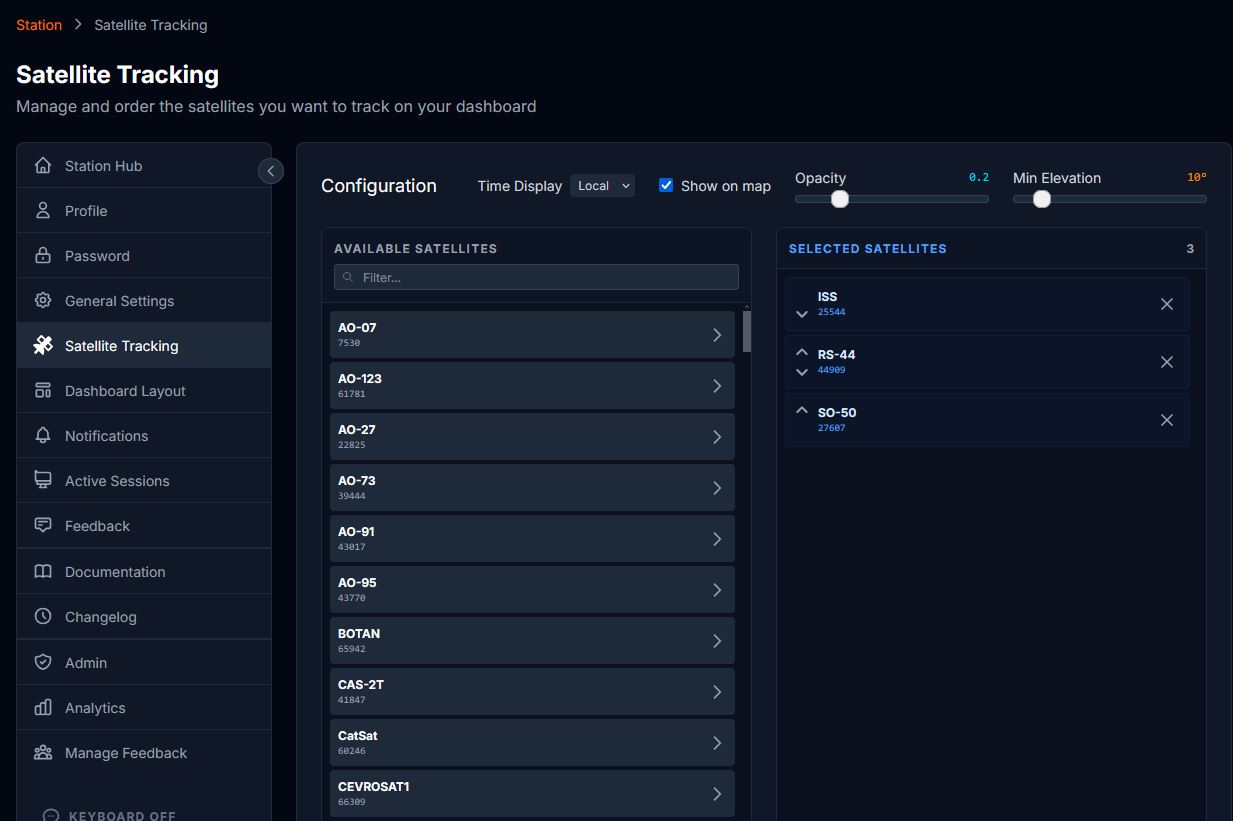 Satellite Settings